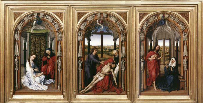 WEYDEN, Rogier van der Mary Altarpiece oil painting picture